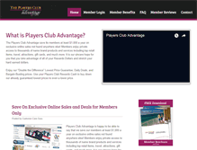 Tablet Screenshot of playersclubmember.com